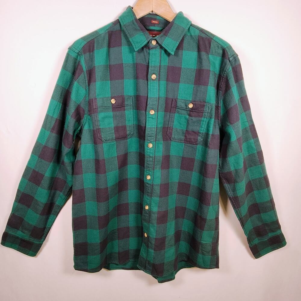 Alesbury Men's Large Checkered Long Sleeve Flannel Button-Down Shirt‎ NWOT